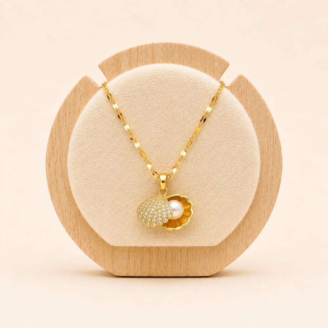 Pearl Clamshell Necklace